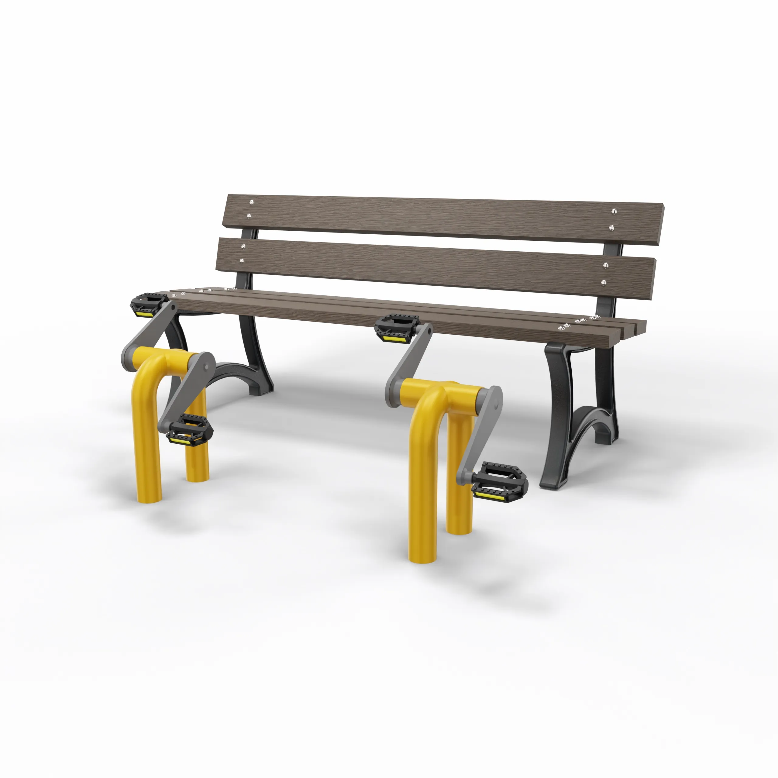 Bank mit Outdoor Bewegungsgert Pedal - TRAINER