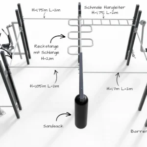 Outdoor Fitnessbereich | Multi Outdoor Park für alle Altersgruppen