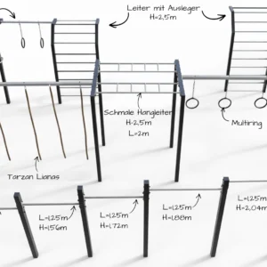 Multifunctional outdoor Fitnessanlage TRAINER