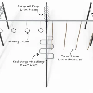 Outdoor-Fitnessanlage,- Calisthenics Park TRAINER