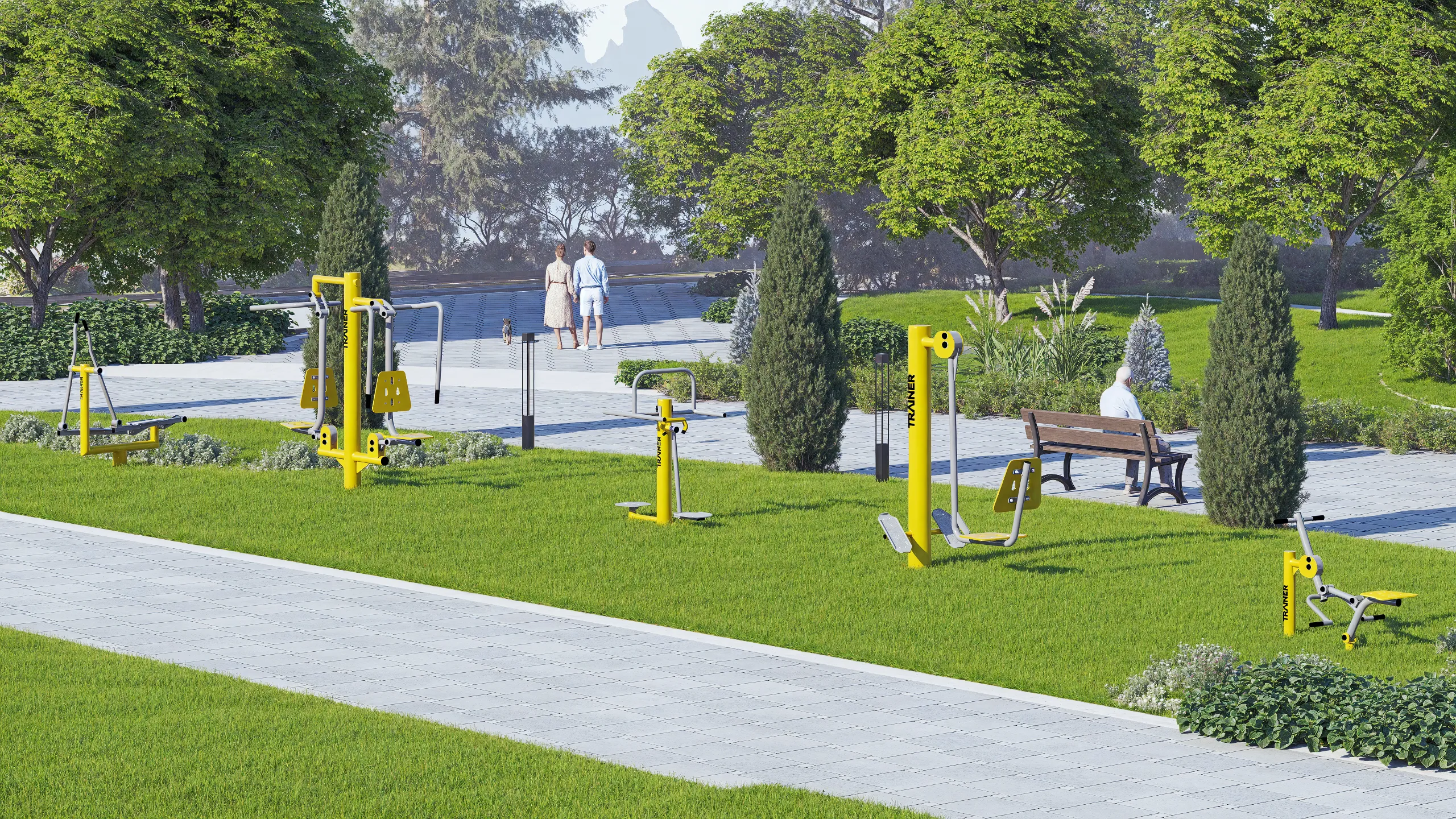 Outdoor-Fitness-Sets für Jugendliche, Erwachsene- Trainer - 29
