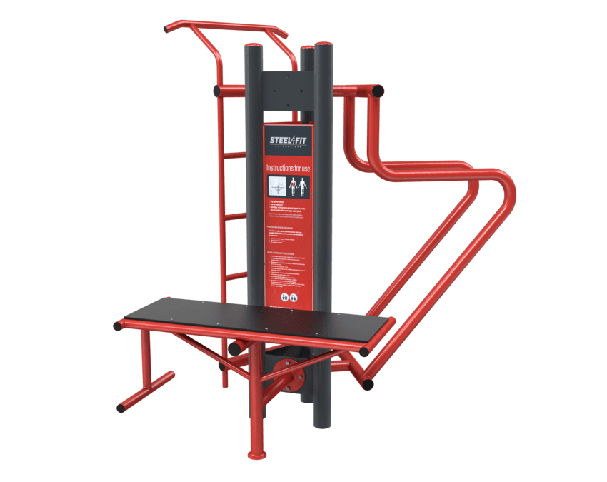  DREI STATIONEN Fitnessgeräte