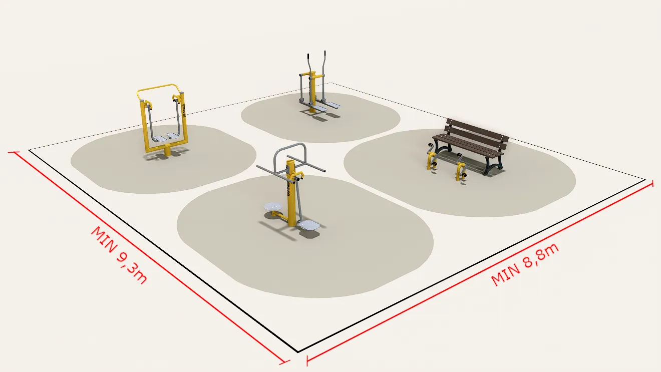 Outdoor-Fitness-Sets für Jugendliche, Erwachsene- Trainer - 25