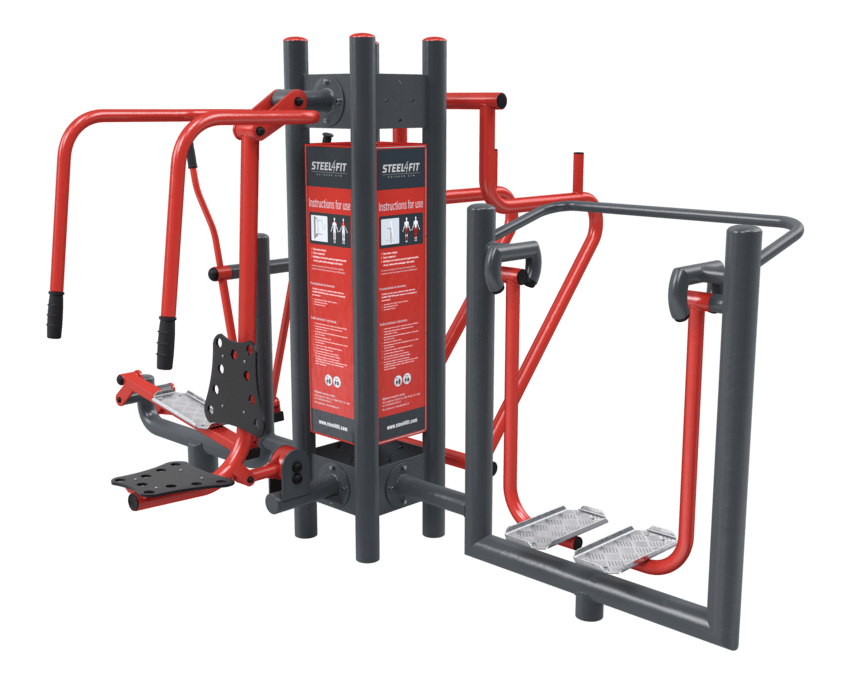 VIER STATIONEN Fitnessgeräte