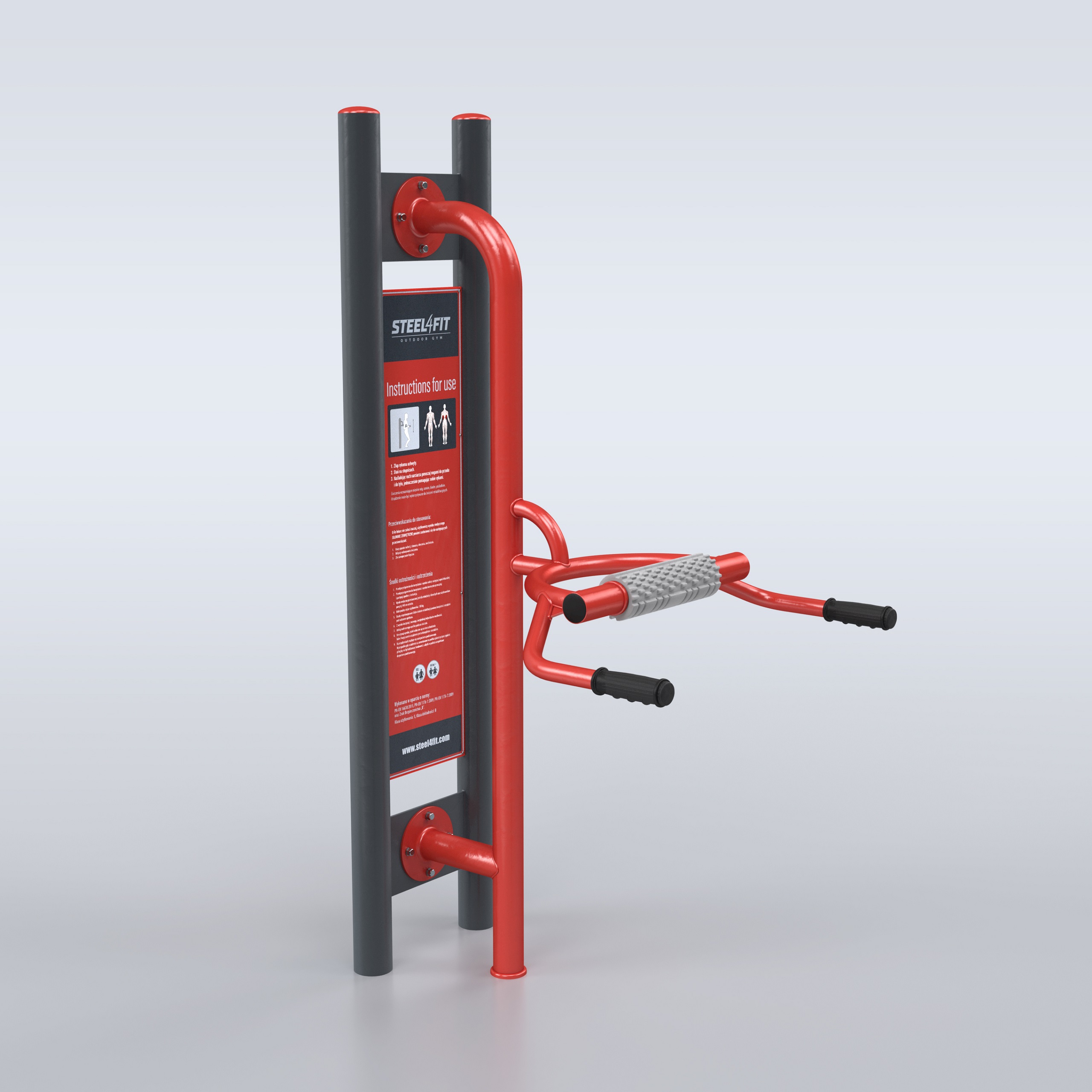 Masajeador vertical Steel4Fit Máquinas de gimnasio para exterior