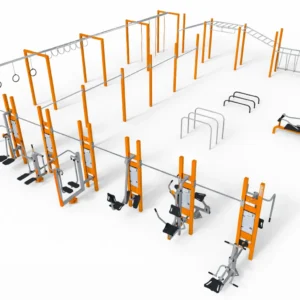 Estaciones de fitness outdoor para fuerza y cardio