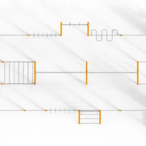 Espace de fitness extérieur avec équipements professionnels