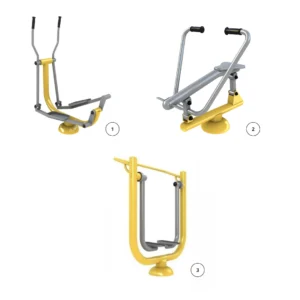 Ensemble 1 de salle de sport en plein air