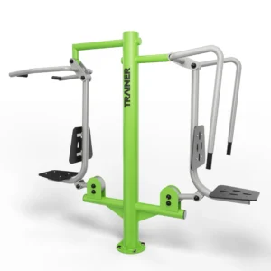 Distensione push da seduto + trazione pull verticale - Attrezzature fitness esterno