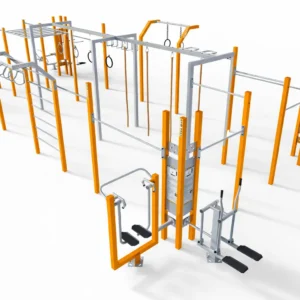 Parco street workout con macchine su piloni