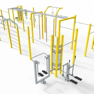 Parco movimento con attrezzature fitness moderne