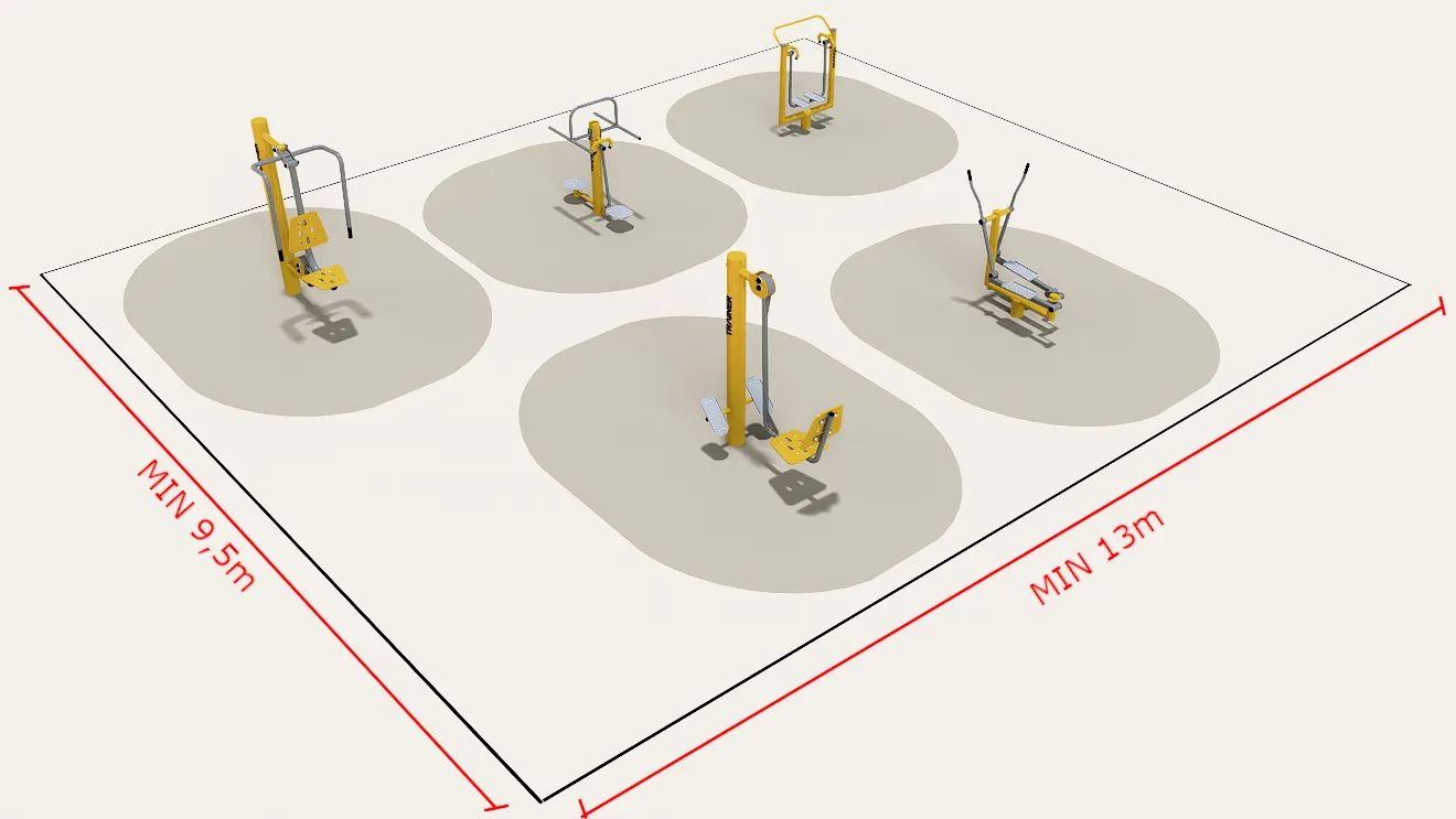 Outdoor Fitness set - outdoor training - Trainer Outdoor Gym - 8