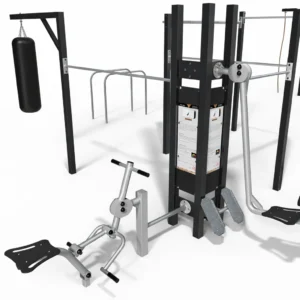 Multi Outdoor Park combining street workout and outdoor gym equipment