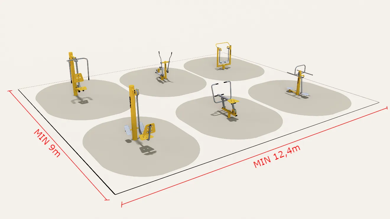 Outdoor Fitness set - outdoor training - Trainer Outdoor Gym - 11
