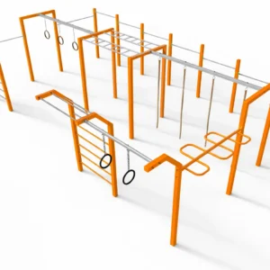 Multifunctional street workout and outdoor gym zone