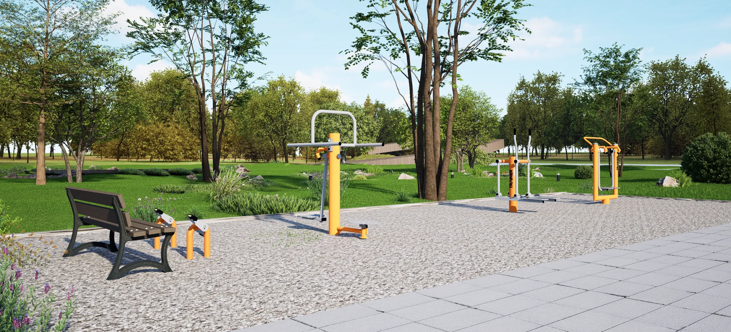 Outdoor Fitness set - outdoor training - Trainer Outdoor Gym - 6