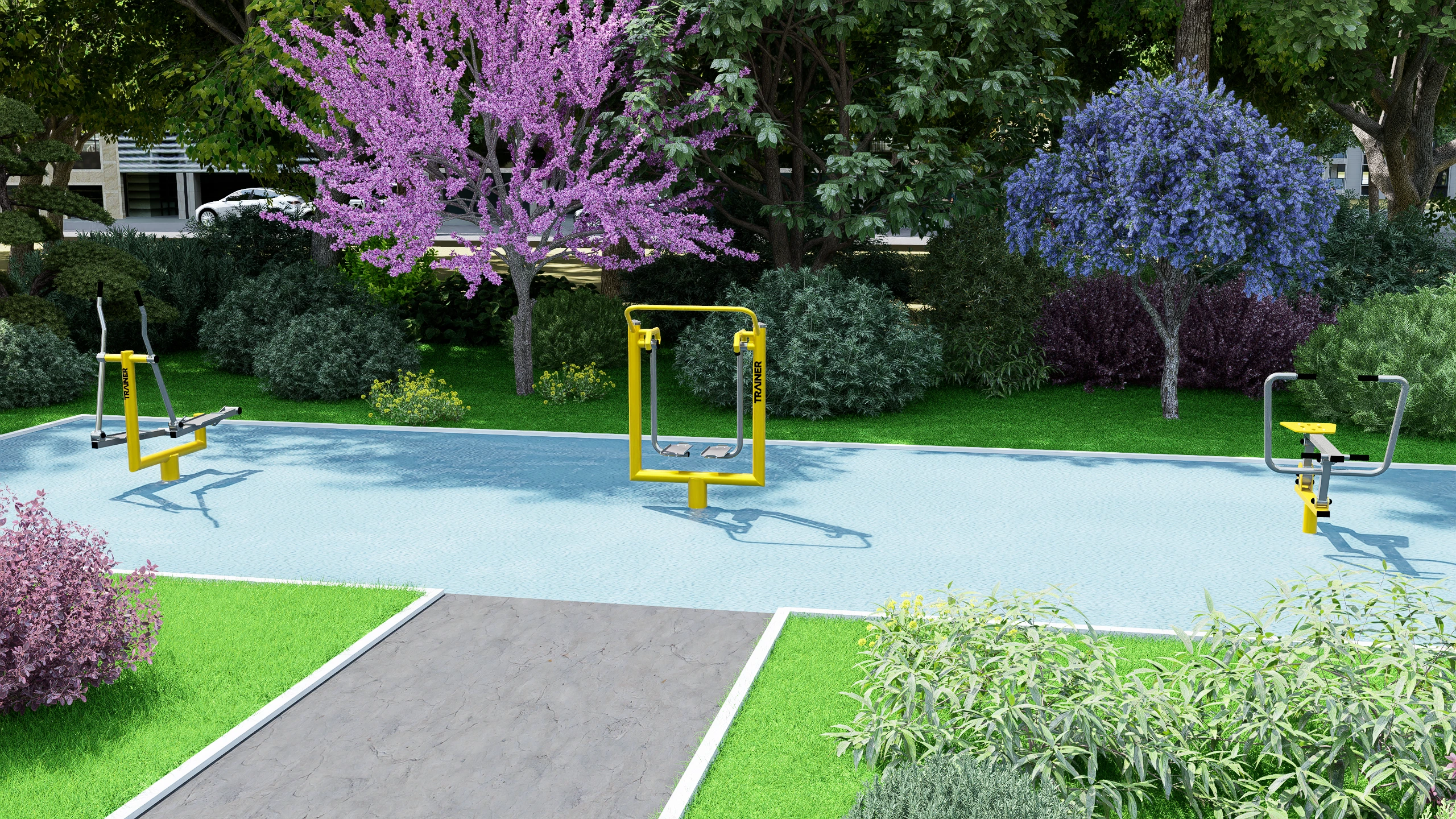 Calisthenics set for outdoor training - Trainer Outdoor Gym -1