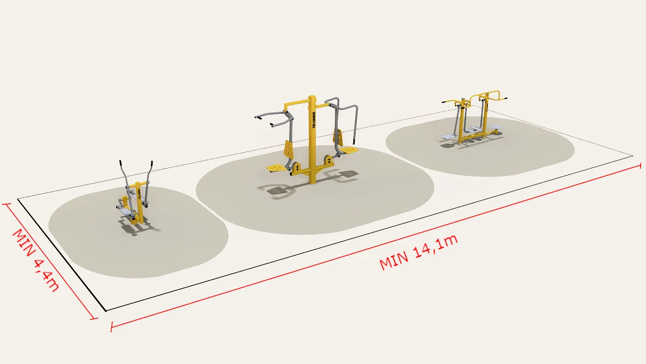 Outdoor Fitness set - outdoor training - Trainer Outdoor Gym - 3