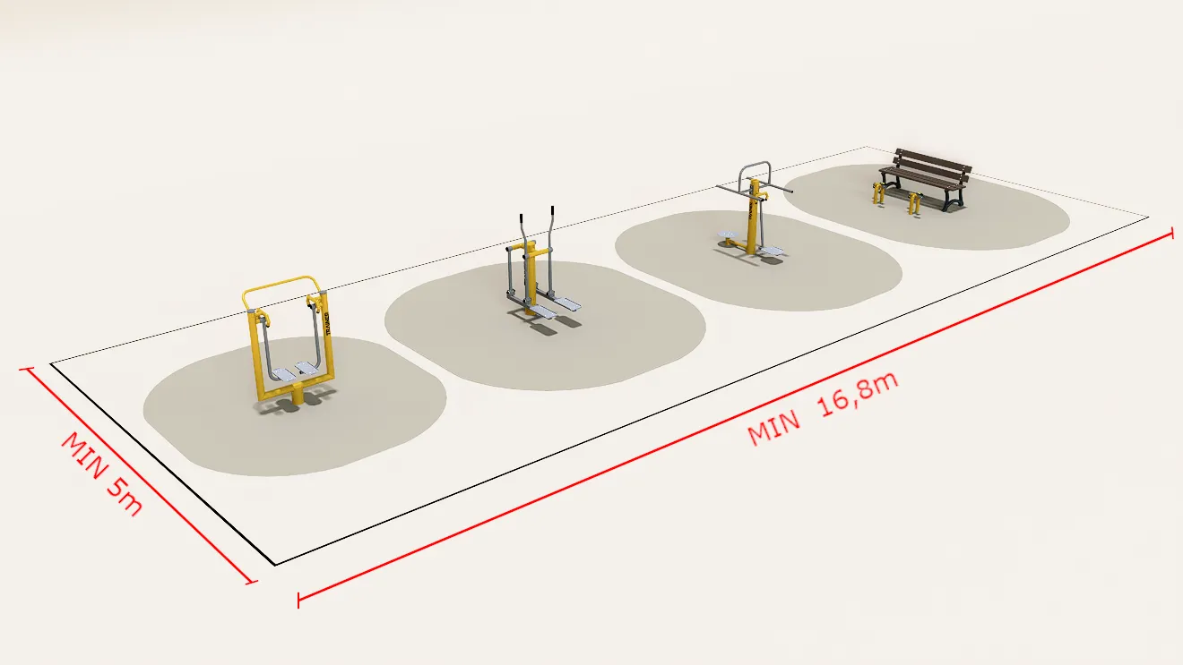 Outdoor Fitness set - outdoor training - Trainer Outdoor Gym - 7