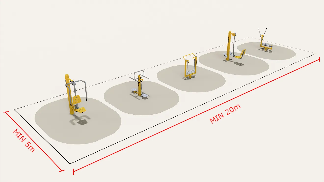 Outdoor Fitness set - outdoor training - Trainer Outdoor Gym - 9