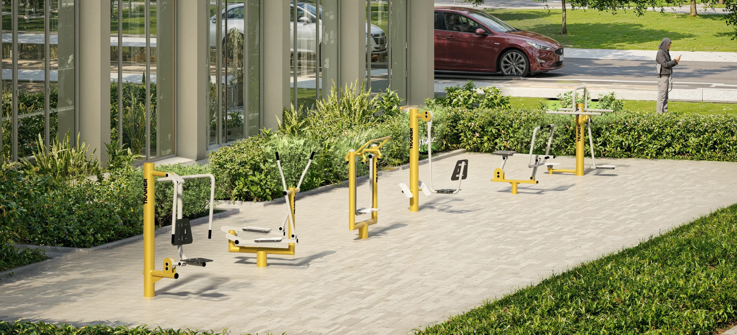 Outdoor Fitness set - outdoor training - Trainer Outdoor Gym - 12