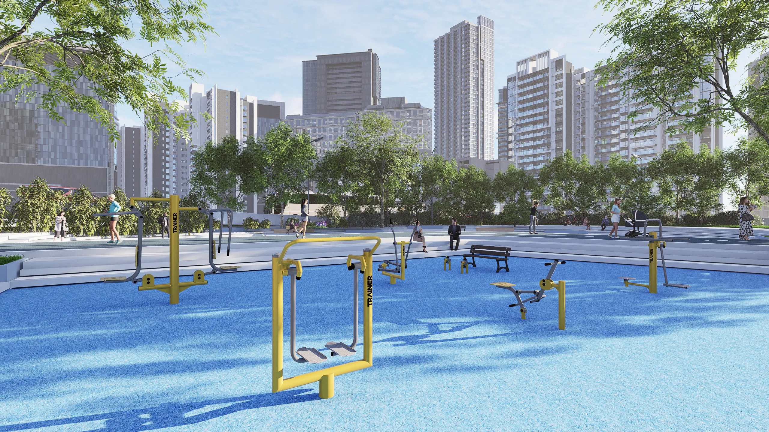 Outdoor Fitness set - outdoor training - Trainer Outdoor Gym - 11