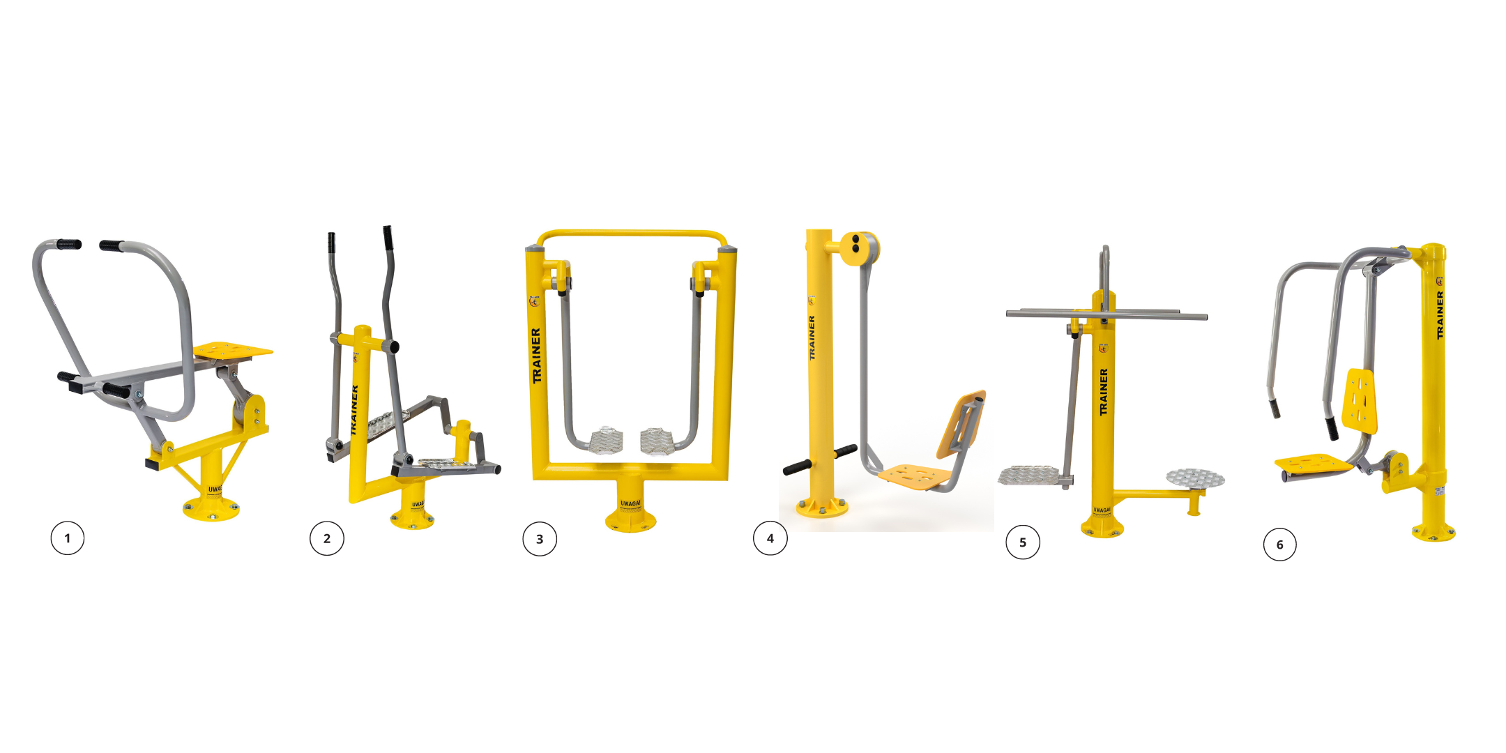 Outdoor fitness sets for young and adults