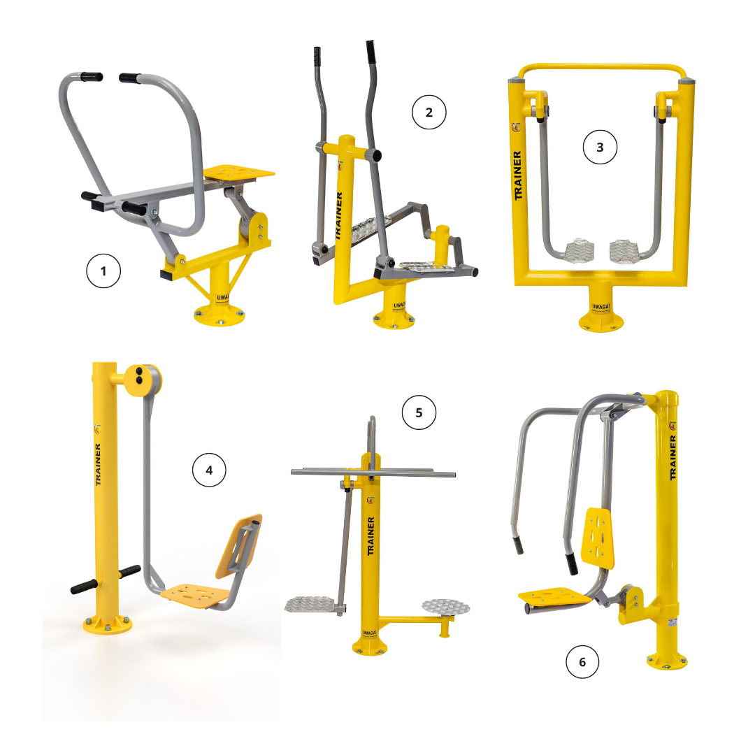 Sets of Outdoor fitness equipment